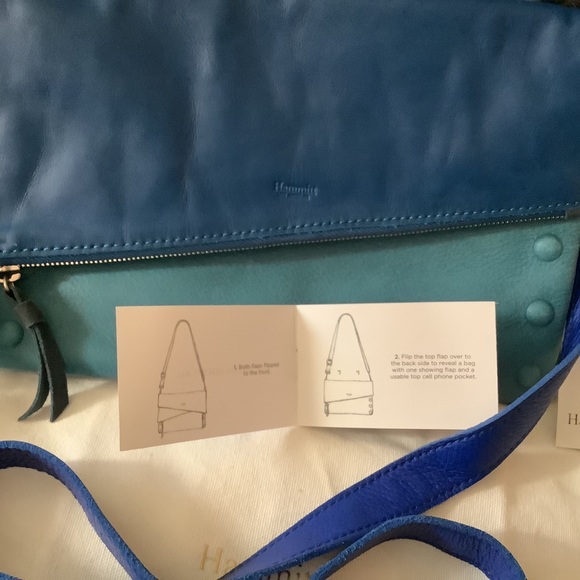 Sold Hammitt Dillon Sixth Way Leather 2ToneBlue - Picture 12 of 13